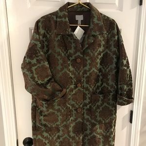 Susan Garver Brocade Knee Length Coat Size US12